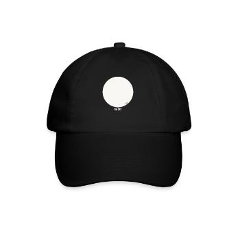 Leeres Kreis-Design - ich bin raus - Baseballkappe - Schwarz/Schwarz - Vorne