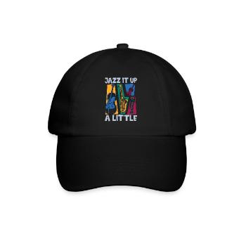 Musique Jazz Jazz It Up Un petit musicien de saxophone - Casquette classique - noir/noir - Devant