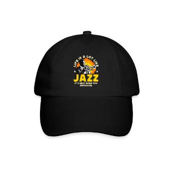 La vie de la musique jazz ressemble beaucoup à celle de son meilleur musicien - Casquette classique - noir/noir - Devant