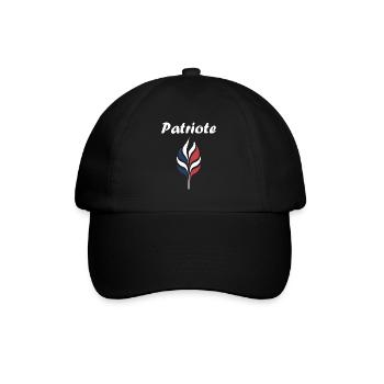 Emblème france patriote - Casquette classique - noir/noir - Devant