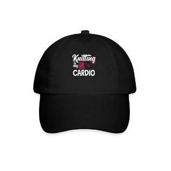 Drôle de tricot à l’aiguille à tricoter cadeau - Casquette classique - noir/noir - Devant