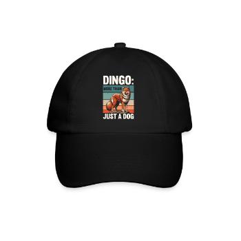 Dingo-Hund Westaustralien Australischer Dingo-Liebhaber - Baseballkappe - Schwarz/Schwarz - Vorne