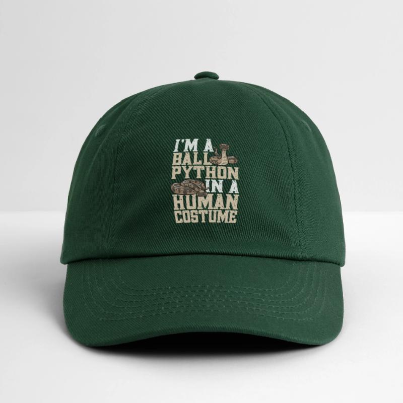 Ball Python Schlange Königspython Baseballkappe
