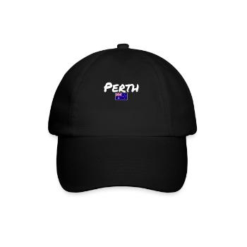 Perth Australia Australia Australian Flag - Baseball Cap - black/black - Front