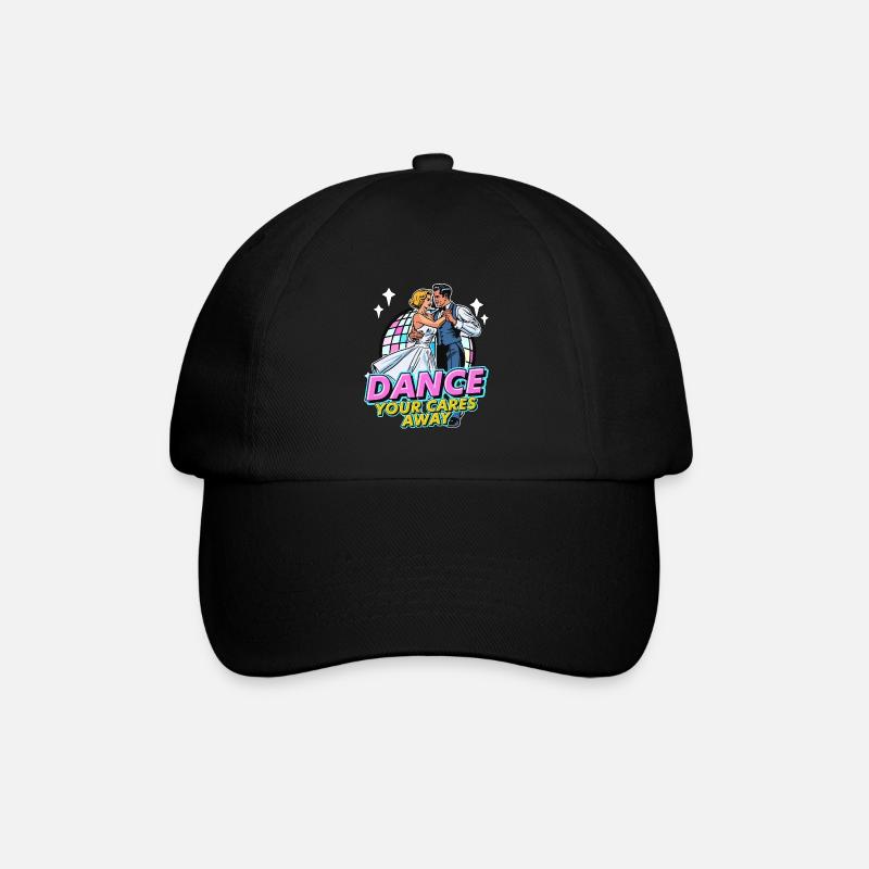 Ballroom Dance Your Cares Dancing Ballroom Dancer - Baseballkappe - Schwarz/Schwarz