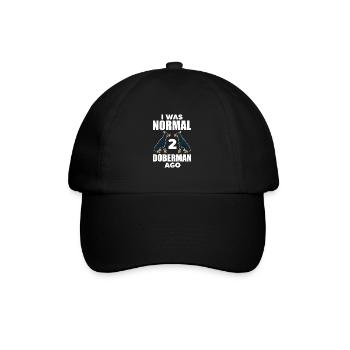 Doberman chien chiens cadeau pour animaux de compagnie - Casquette classique - noir/noir - Devant