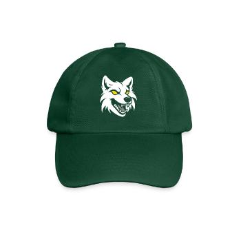 wolf - Baseball Cap - bottle green - Front