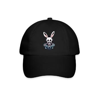 Lapin de Pâques Gamer Gaming Streetwear Iconique - Casquette classique - noir/noir - Devant