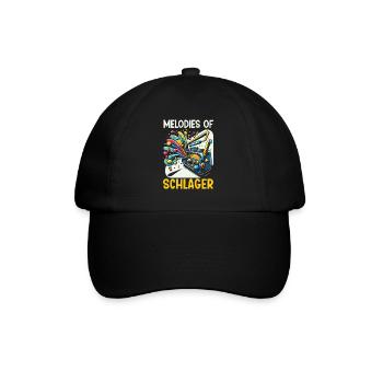 Deutscher Schlagersänger Deutschland Musikliebhaber - Baseballkappe - Schwarz/Schwarz - Vorne