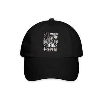 Taubensport Taubenzüchter Brieftaube - Baseballkappe - Schwarz/Schwarz - Vorne