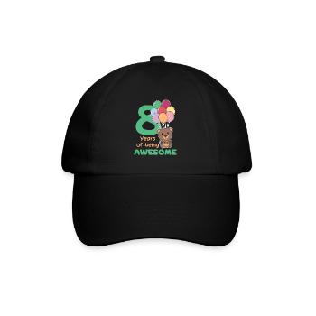 Ours pour les enfants de 8 ans de huit ans - Casquette classique - noir/noir - Devant