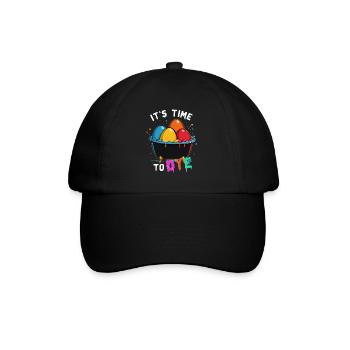 Drôle d’oeuf teinture artiste couleurs pour Pâques - Casquette classique - noir/noir - Devant