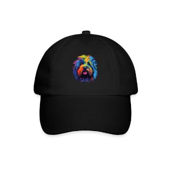 Aquarelle colorée Puli - Casquette classique - noir/noir - Devant