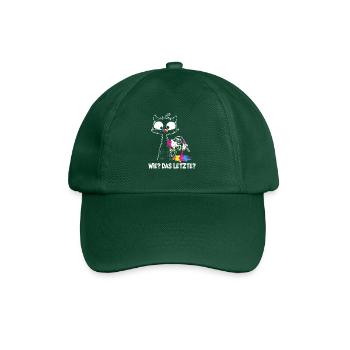 How The Last Cat Eats Unicorn Cats - Baseball Cap - bottle green - Front