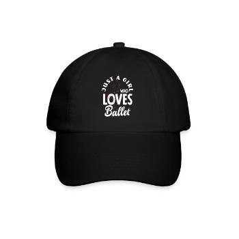 Süßes Ballerina Ballettänzerin Geschenk - Baseballkappe - Schwarz/Schwarz - Vorne