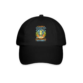 Hippocampe Étoile De Mer Piscine Enfants Fun - Casquette classique - noir/noir - Devant