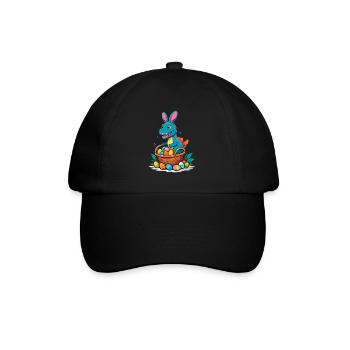 Dinosaure de Pâques emblématique Dinosaure lapin de Pâques - Casquette classique - noir/noir - Devant
