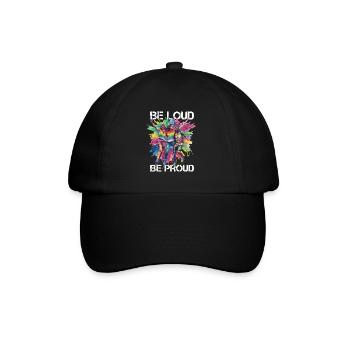 Étreinte de connexion arc-en-ciel, fierté heureuse - Casquette classique - noir/noir - Devant