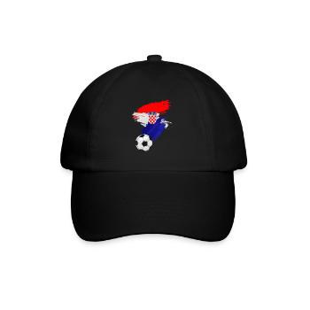 Drapeau de la Croatie - Casquette classique - noir/noir - Devant