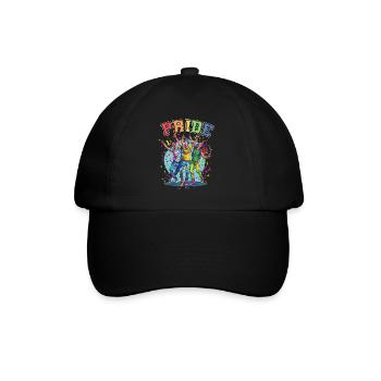 Rainbow Connection Étreinte, Joyeuse Fierté - Casquette classique - noir/noir - Devant