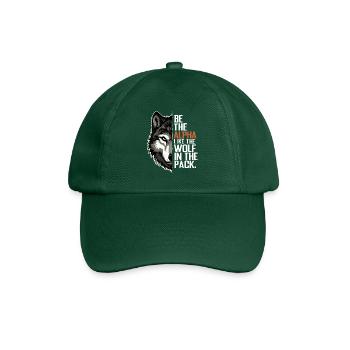 Wolf Wolves Funny Sayings Wolf Pack Animals - Baseball Cap - bottle green - Front