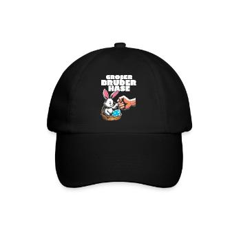 Big Brother Bunny - Baseball Cap - black/black - Front