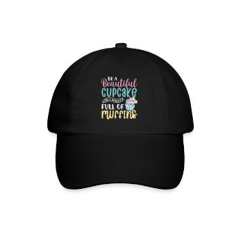 Cupcake - Baseballkappe - Schwarz/Schwarz - Vorne