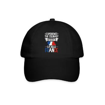 Cadeaux de cuisine française - Casquette classique - noir/noir - Devant