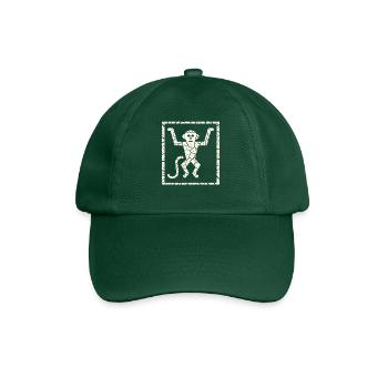 Pétroglyphe Art rupestre ancien Rock dessin indien - Casquette classique - vert bouteille - Devant