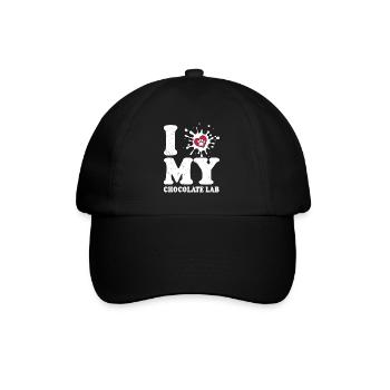 J’adore mon Labrador Retriever Labrador Labrador propriétaire - Casquette classique - noir/noir - Devant