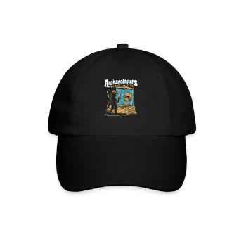 Archäologie Archäologe Historische Erkundung - Baseballkappe - Schwarz/Schwarz - Vorne