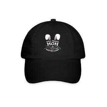 Will Trade Mom For Easter Candy - Baseball Cap - black/black - Front
