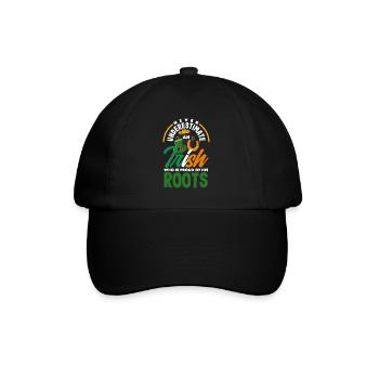Funny Irishman Ireland Gift - Baseball Cap - black/black - Front