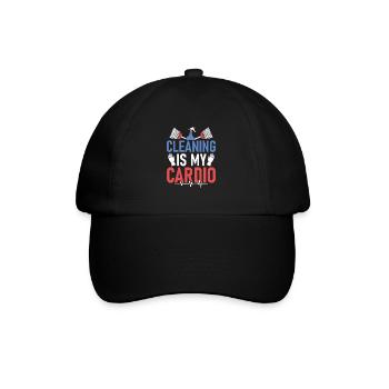 Le nettoyage est mon nettoyant cardio Entretien ménager - Casquette classique - noir/noir - Devant