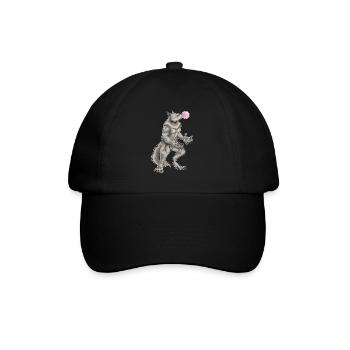 Werwolf Halloween Kaugummi - Baseballkappe - Schwarz/Schwarz - Vorne