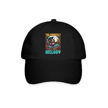 Musique Chat Instrument De Musique Kitty Pet Musicien - Casquette classique - noir/noir - Devant