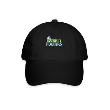 Budgie Party Poopers Ornamental Bird Budgie Lover - Baseball Cap - black/black - Front