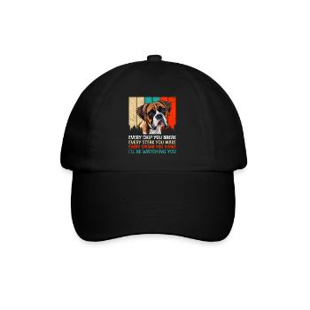 Boxer Dog CHAQUE PUCE QUE VOUS CASSEZ Boxer allemand - Casquette classique - noir/noir - Devant