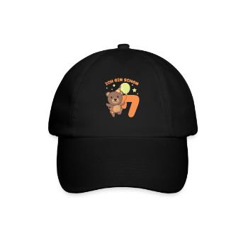I'm Already 7 Bears Birthday Kids - Baseball Cap - black/black - Front