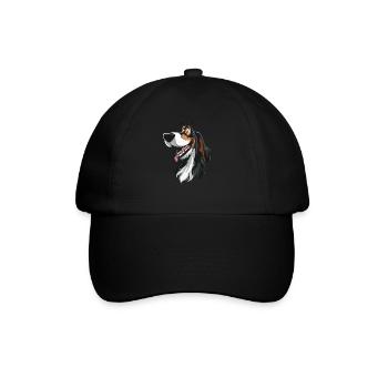 Cadeau Ariegeois | Illustration de dessin animé - Casquette classique - noir/noir - Devant