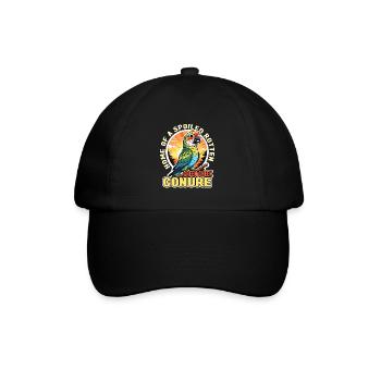Conure Home Of A Spoiled Rotten Parrot Pet Bird - Baseball Cap - black/black - Front