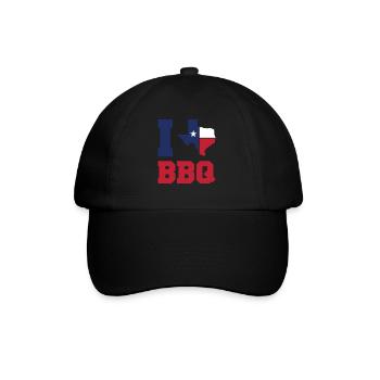 Texas Barbeque - Baseballkappe - Schwarz/Schwarz - Vorne