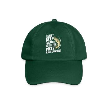 Northern Pike Fisherman Pike Fishing Rod Pike Fish - Baseball Cap - bottle green - Front