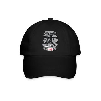 Icône du tournoi par équipe de collage de graffitis de football d’Angleterre - Casquette classique - noir/noir - Devant