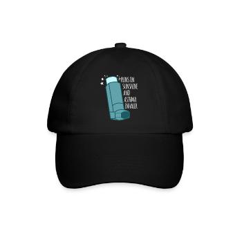 Inhalateur pour asthme asthmatique - Casquette classique - noir/noir - Devant