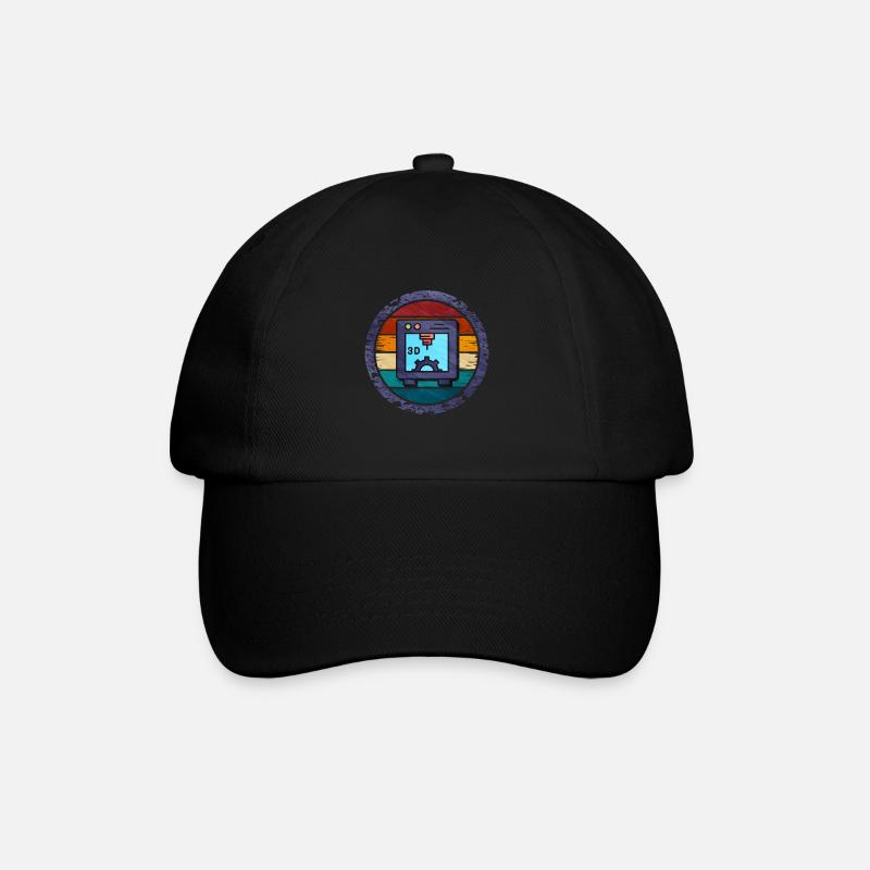 3d printing - Baseballkappe - Schwarz/Schwarz