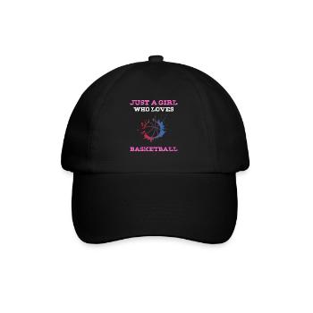 Juste une fille qui aime le basket-ball - Casquette classique - noir/noir - Devant