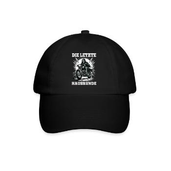 Skeleton Biker The Last House Lap Motorcycle Fan - Baseball Cap - black/black - Front
