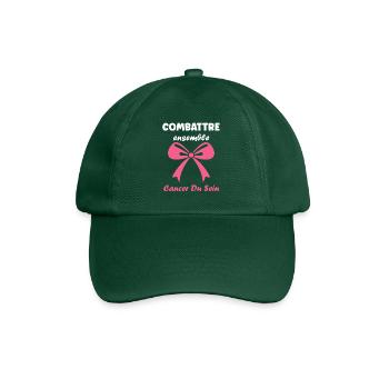Sensibilisation cancer du sein - Casquette classique - vert bouteille - Devant