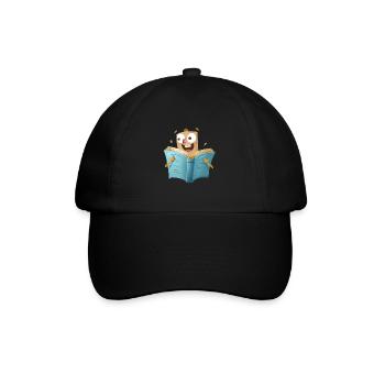 Le plaisir de la lecture pour les amoureux des livres - Casquette classique - noir/noir - Devant